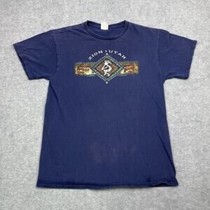 Vintage Delta Pro Weight Zion Utah Mens Small Faded Blue